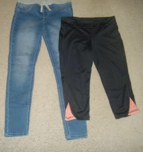WONDER NATION & OLD NAVY 2 PR GIRLS PANTS/JEGGINGS SIZE 10/12 - Picture 1 of 8