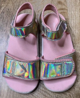 Sandalias holográficas See Kai Run para niñas talla 9 Foto 1 de 4