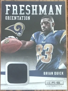 2012 Rookies & Stars Longevity Freshman Orientation Jerseys Brian Quick #21 - Picture 1 of 2