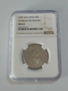 2009 50sen error DDR graded by NGC63 - Picture 1 of 5