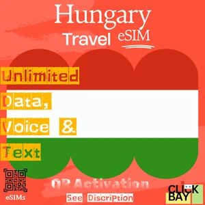 Esim, Hungary Travel eSIM, 35GB internet Data + Unlimited Call & SMS for 30 Days - Picture 1 of 7
