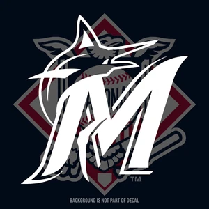 Miami Marlins Vinyl Decal Sticker - Picture 1 of 3