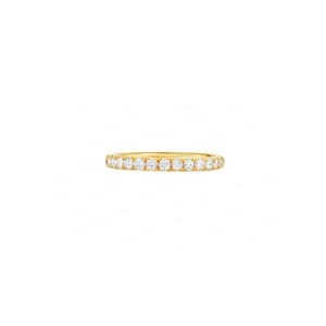 14K GOLD ECHT DIAMANT HOCHZEIT HALB EWIGKEIT BAND RING EDLER SCHMUCK - Neu Arri - Bild 1 von 5