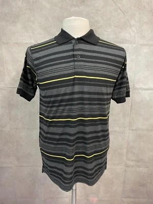 Camisa Polo Studio by Omega Para Hombre Negra Rayas Algodón Contraste Inclinación Talla S Foto 1 de 4