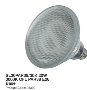 Sunlite Compact Fluorescent SL20PAR38/30K 20W=75W Med Base Light Bulb NIP 05399 - Picture 1 of 2