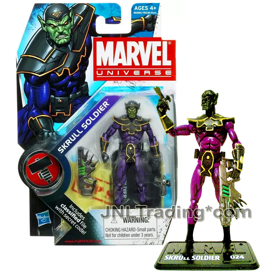 NUEVA FIGURA 2009 Universo Marvel 4 pulgadas serie 2 #024 - SKRULL SOLDIER con base Foto 1 de 1