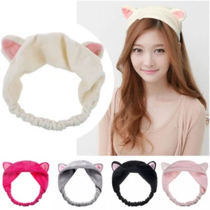 Cute Cat Ear Headband Casual Party Soft Velvet Makeup Hairband  Hair Accessories - Picture 1 of 26