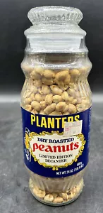 Planters Dry Roasted Peanuts Limited Edition Glass Decanter Vintage NEW SEALED - Picture 1 of 8