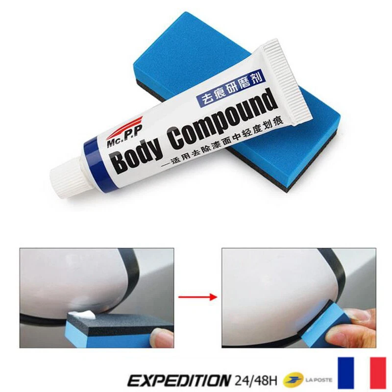 Anti Rayures Pâte Éponge Efface Griffes Peinture Carrosserie Voiture - NEUF