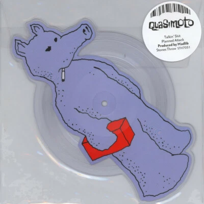 Quasimoto Talkin Shit - Die Cut Picture Disc Blue Quas Version Very Rare! - Image 1 of 4