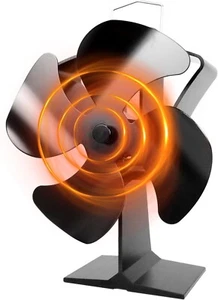 Ventilador de Estufa con 4 Hojas Ventilador de Chimenea, Ventilador para Estufa de Chimenea - Imagen 1 de 8