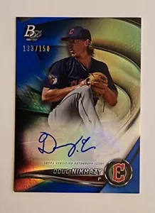 /150 Doug Nikhazy/P Guardians | 2022 Bowman platinblau parallel Auto #TOP-70 - Bild 1 von 7