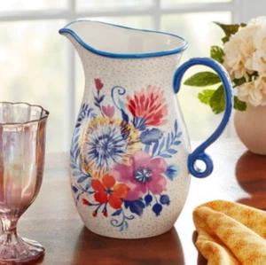 Pioneer Woman Woodland Whimsy Blue Pitcher - Bild 1 von 5