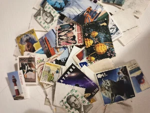 Slot Of Stamps Around The World Vintage and Modern 87 Pieces - Picture 1 of 7