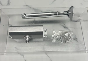 Aluminum Commercial Door Closer Two Independent Valves Control Sweep 25-45 KG - Picture 1 of 9