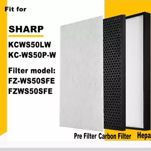 FZ-WS50SFE FZWS50SFE HEPA Deodorizing Filter for Sharp KCWS50LW KC-WS50P-W - Picture 1 of 8