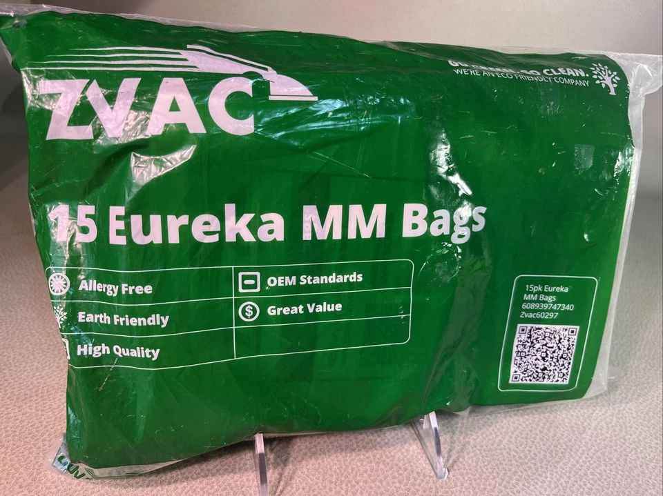 ZVAC. Eureka MM Vacuum Bags. 15 Count. New In Package. - Image 1 of 4