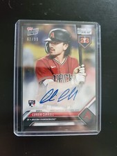 CORBIN CARROLL 62/99 ROOKIE AUTO 2023 Topps Now Road To Opening Day RC