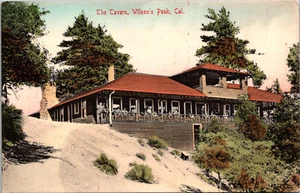 WILSON'S PEAK, CALIFORNIA - GENTE EN LA TABERNA - POSTAL ANTIGUA - Imagen 1 de 2