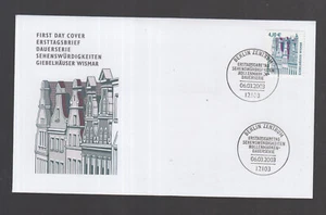 BRD 2003 FDC - Serie Sehenswürdigkeiten: Giebelhäuser in Wismar - Picture 1 of 4