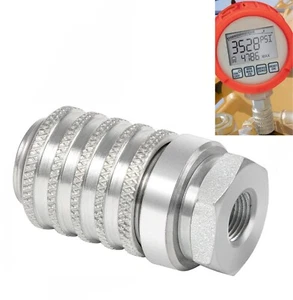 PD222 Test Port and Diagnostic Equipment Quick Coupler w/ Female Pipe Thread 1/8 - Picture 1 of 8