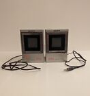 Pair of Sony APM-090 Amplifier Powered Monitor Speakers, Portable, Vintage