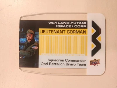 Aliens RARE Upper Deck Gorman Weyland-Yutani Space Corp Clear Thick Insert WY-10 - Image 1 of 2