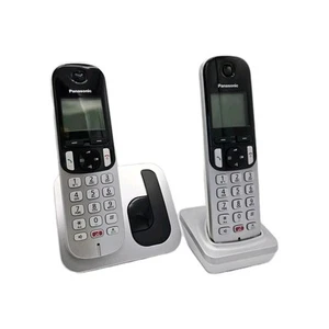 Panasonic KX TGC252SPS Duo telefon bezprzewodowy stacjonarny blokada połączeń z baterią - Zdjęcie 1 z 6