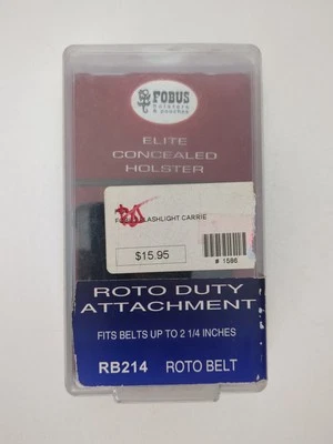 Nuevo accesorio Roto Duty RB214 se adapta a cinturones de hasta 2 1/4 " Fobus Linterna Carrie Foto 1 de 4