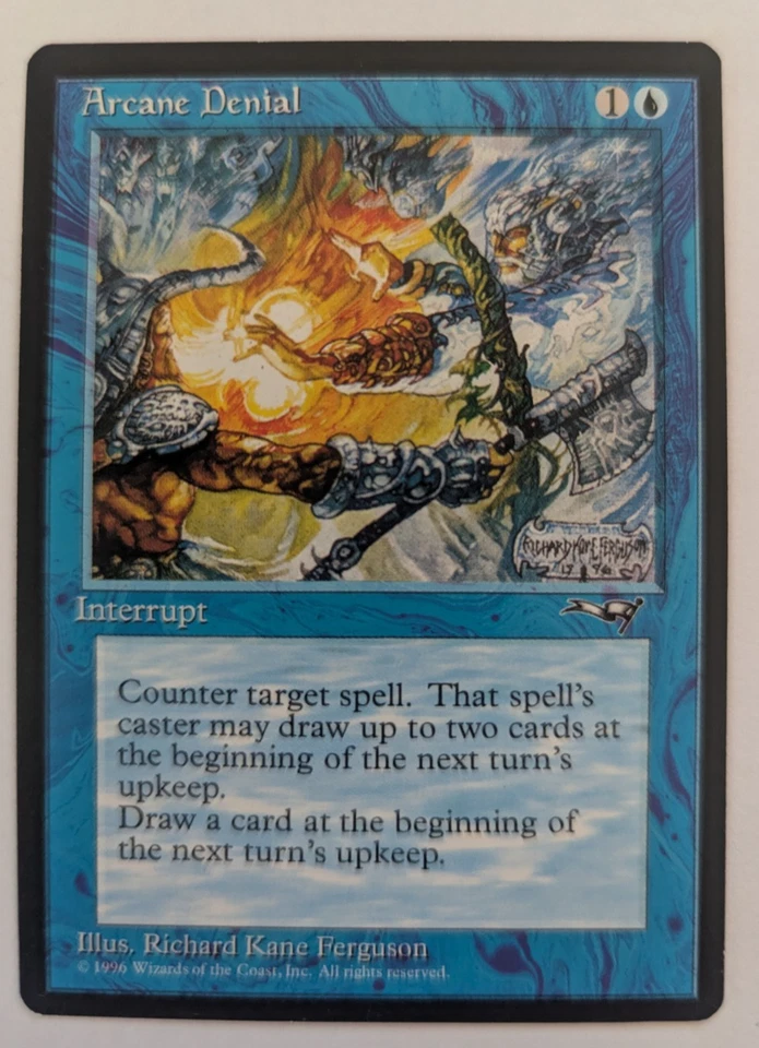 Magic Mtg Alliances Arcane Denial (Axe)    near mint - Image 1 of 1
