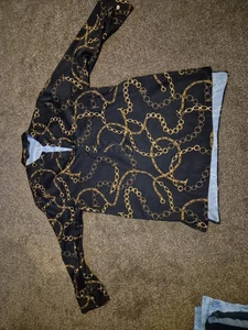 Zara Womens Kimono Style Chain Shirt, Large - Picture 1 of 4