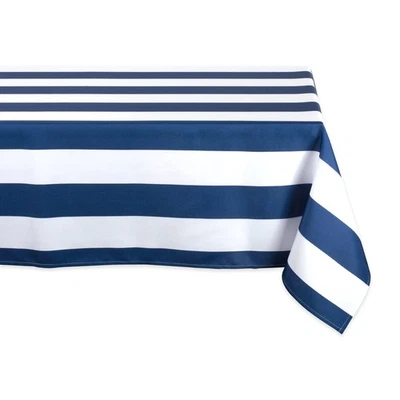 Nautical Blue 60 x 120 Rectangular Waterproof Tablecloth for Indoor Outdoor Use - Image 1 of 4