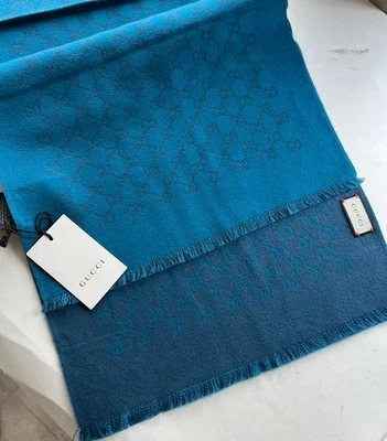 Nueva bufanda de lana Gucci GG Guccissima Foto 1 de 4
