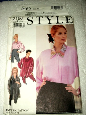 Camisa Miss Style 2160 padrão simplicidade caimento solto sem cortes tamanho 8 10 12 14 16 18 - Imagem 1 de 4