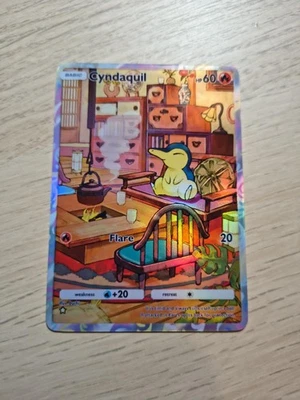 Cyndaquil Pokemon Pocket Card Holo Full Art Wisdom of Sea & Sky [READ INFO] - image 1 of 2