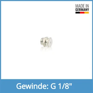 DIN 3404 T1B G 1/8" acero inoxidable V2A boquilla de lubricación plana boquilla de lubricación - Imagen 1 de 1