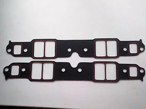 1207 JUNTAS COLECTOR DE ADMISIÓN CHEVY BLOQUE PEQUEÑO ESTILO RENDIMIENTO DE FÁBRICA 1 PAR - Imagen 1 de 1