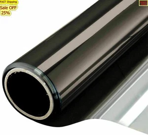 Papel Para Polarizado Para Autos Efecto Espejo Control De Calor Anti Uv Plata - Picture 1 of 7