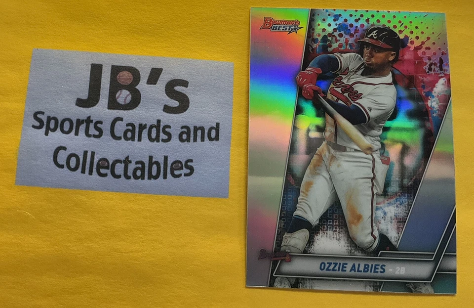 2019 Bowman’s Best Ozzie Albies Refractor Parallel Atlanta Braves #54 - Image 1 of 1