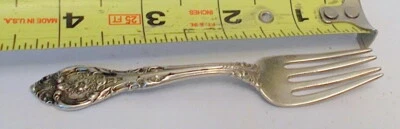 HORQUILLA GORHAM King Edward plata esterlina niño joven Foto 1 de 4