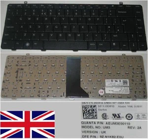 Keyboard qwerty UK Dell Inspiron 1464 NSK-DJE0U UM3 9Z.N1K82.E0U 0X9F02 Black - Picture 1 of 1