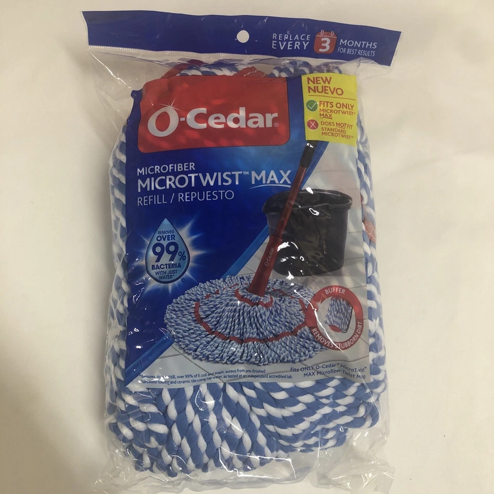 2x O-Cedar Microtwist Microfiber Refill MOP Head