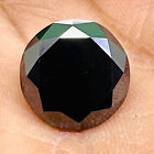 9.42 Cts Black Moissanite Solitaire 14mm Round Cut Top Quality Loose Gemstone