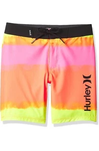 Hurley Phantom Boys Kids Board Shorts Surf Swim Trunks Multicolor Size 20/30 - Picture 1 of 9