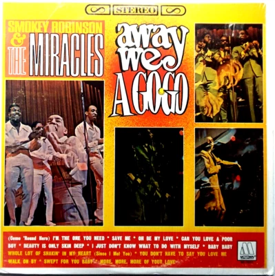 SMOKEY ROBINSON & THE MIRACLES - Away We A Go Go- Vinyl LP 1966 - Motown M5-136V - Image 1 of 4
