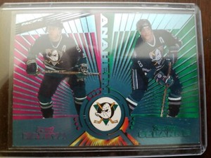 1997-98 (DUCKS) Pacific Dynagon Emerald Green #135 P.Kariya/T.Selanne 