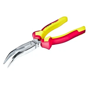 S&R VDE Flachrundzange gebogen 200 mm - Bild 1 von 8