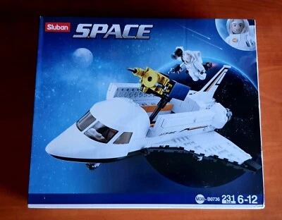 Sluban Space - Space Shuttle - 231 Pcs - New - Building Blocks M38-B0736 - Image 1 of 4