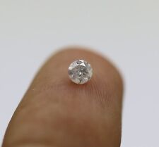 0.168 Ct Natural F/I1 Clarity Diamond Loose Round Salt & Pepper Gemstone