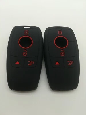 2*Cubierta de llave de llavero para Mercedes-Benz C63 AMG C GLA GLC GLE IYZ-MS2 2016-2020 Foto 1 de 4